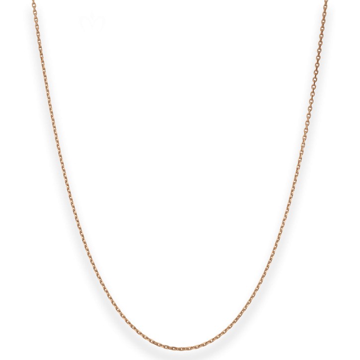 1.3mm Ankerkette diamantiert aus 750 Rotgold 42cm