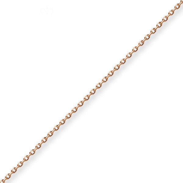 1.3mm Ankerkette diamantiert aus 750 Rotgold 42cm