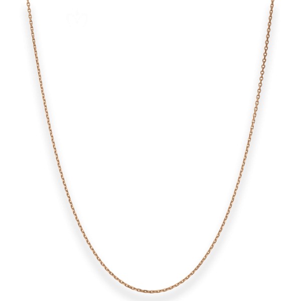 1.3mm Ankerkette diamantiert aus 750 Rotgold 42cm