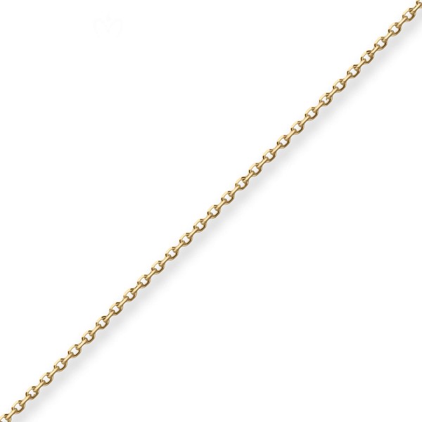 1.3mm Ankerkette diamantiert aus 750 Gelbgold 42cm