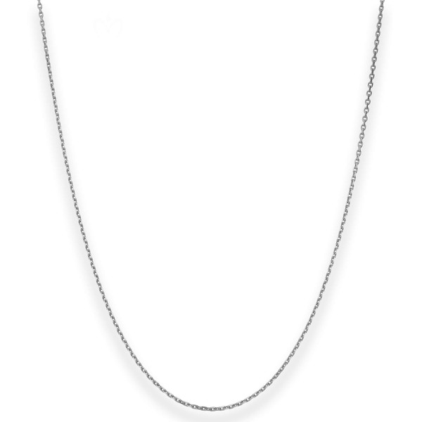 1.3mm Ankerkette diamantiert aus 750 Weißgold 50cm