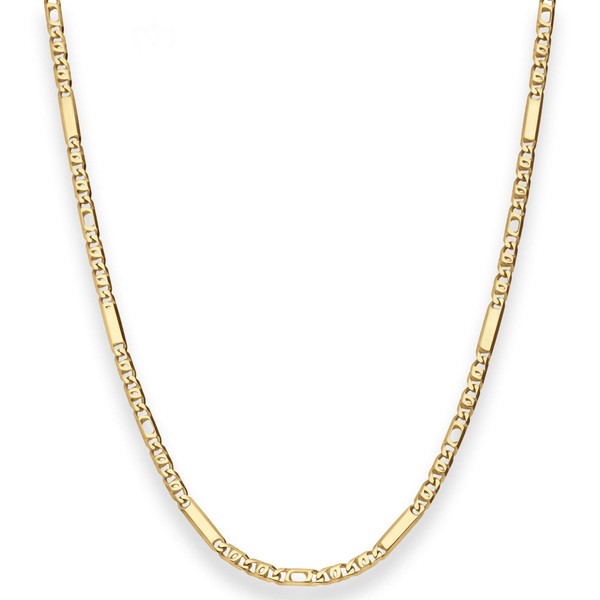 3mm Tigeraugenkette aus 333 Gelbgold 50cm