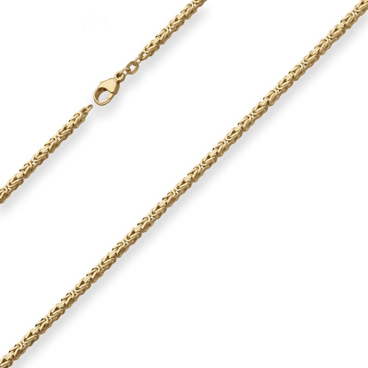 2.5mm Königskette aus 585 Gelbgold 60cm