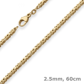 2,5mm Königskette Goldkette Collier Halskette aus 585 Gold Gelbgold 60cm 2,5mm Königskette Goldkette Collier Halskette aus 585 Gold Gelbgold 60cm