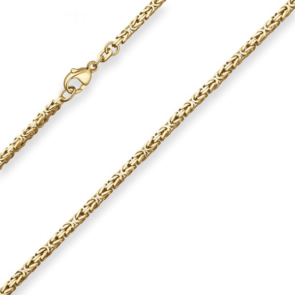 2.8mm Königskette aus 585 Gelbgold 45cm