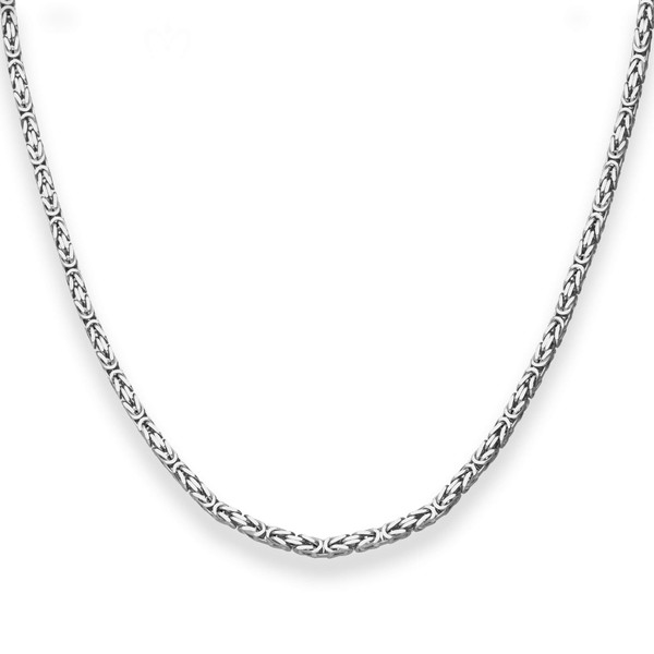 2.8mm Königskette aus 925 silber rhodiniert 60cm