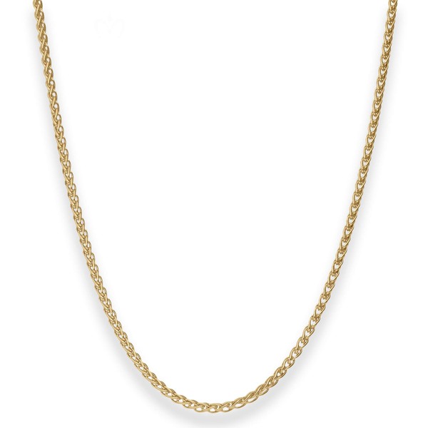 2.5mm Zopfkette aus 333 Gelbgold 50cm