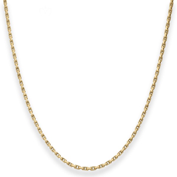 1.7mm Ankerkette diamantiert aus 333 Gelbgold 50cm