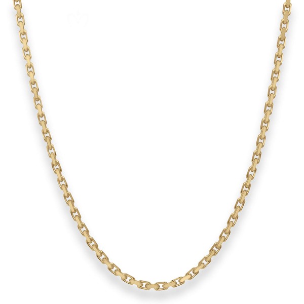 2.5mm Ankerkette diamantiert aus 333 Gelbgold 55cm
