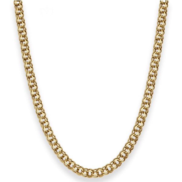 5.2mm Garibaldikette aus 333 Gelbgold 50cm