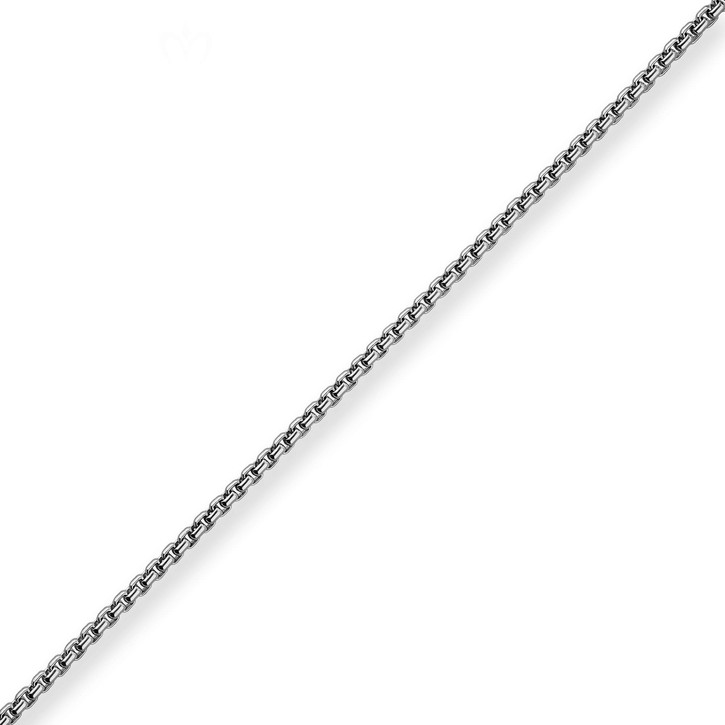 2.7mm Veneziakette rund aus 925 Silber rhodiniert 60cm