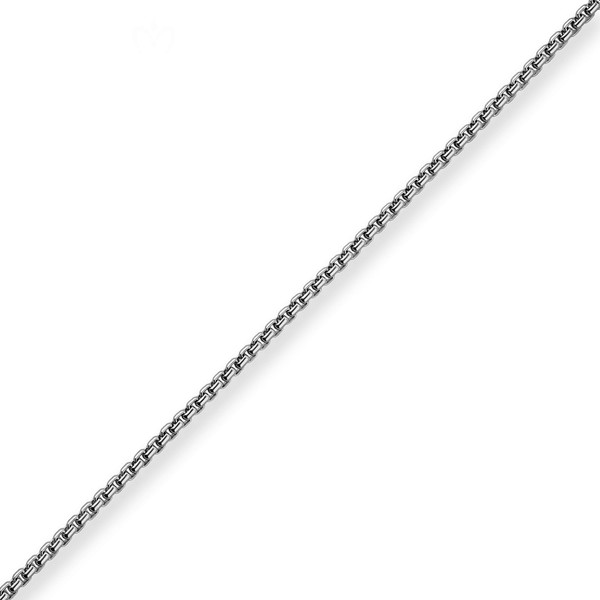 2.7mm Veneziakette rund aus 925 Silber rhodiniert 90cm