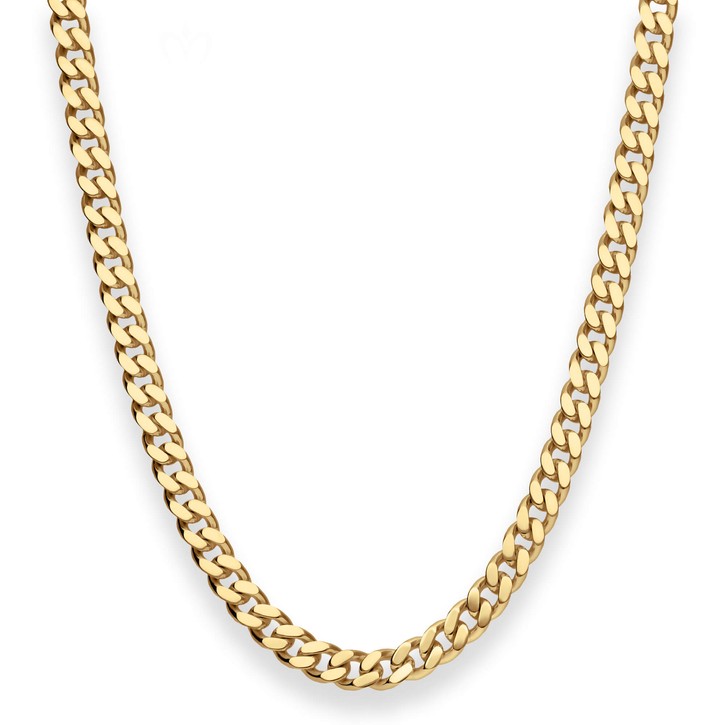 6.3mm Panzerkette aus 333 Gelbgold 60cm