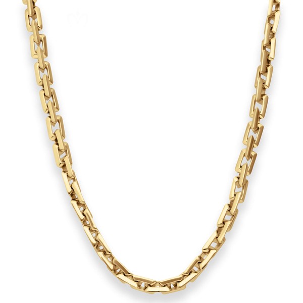 6mm Fantasiekette aus 585 Gelbgold 45cm
