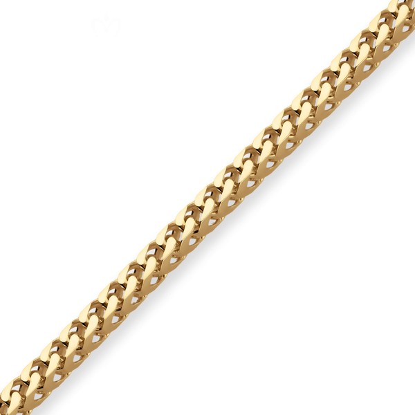 3.2mm Bingokette aus 750 Gelbgold 45cm