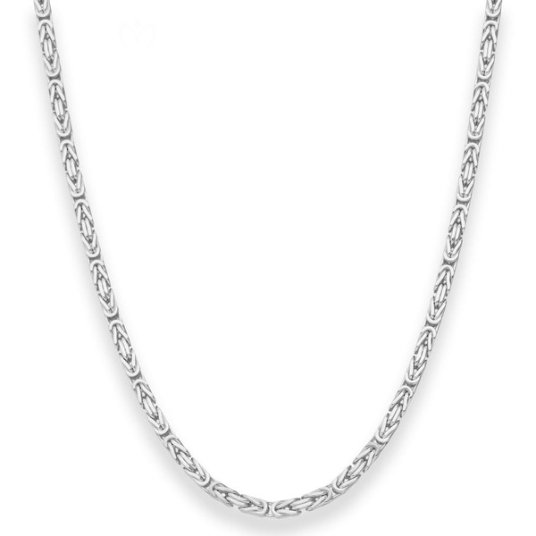 3.2mm Königskette aus 925 Silber 50cm
