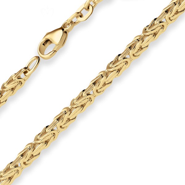 3.2mm Königskette aus 333 Gelbgold 50cm