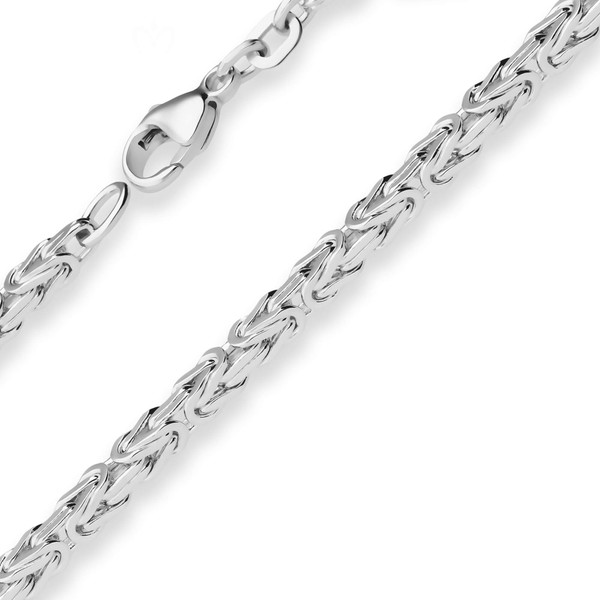 3.2mm Königskette aus 925 Silber 60cm