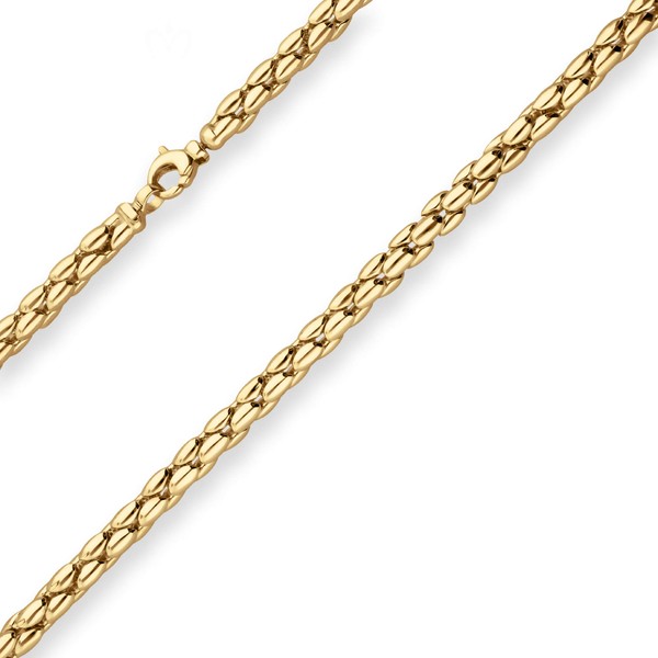 6mm Fantasiekette aus 585 Gelbgold 45cm
