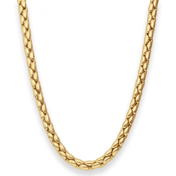 6mm Fantasiekette aus 585 Gelbgold 45cm