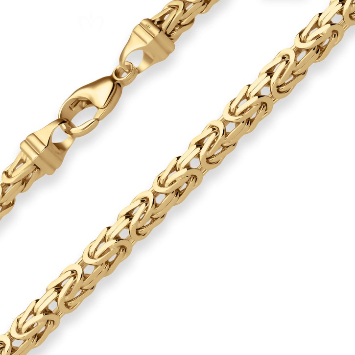 4mm Armband Königskette aus 333 Gelbgold 21cm