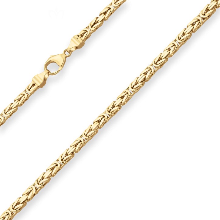 4mm Königskette aus 333 Gelbgold 60cm