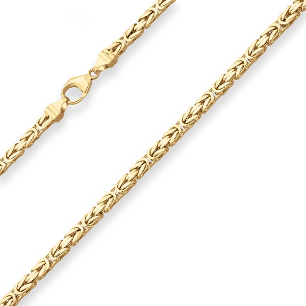 4mm Königskette aus 333 Gelbgold 60cm
