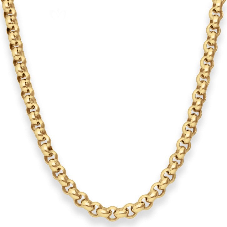 7.2mm Erbskette aus 585 Gelbgold 50cm