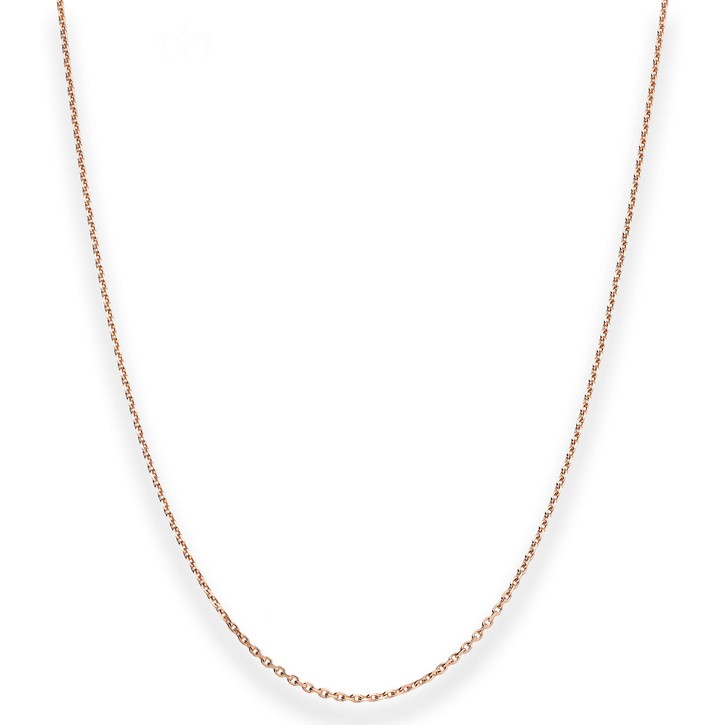 1.3mm Ankerkette diamantiert aus 585 Rotgold 42cm