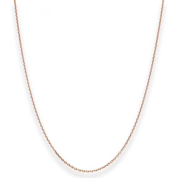 1.3mm Ankerkette diamantiert aus 585 Rotgold 42cm