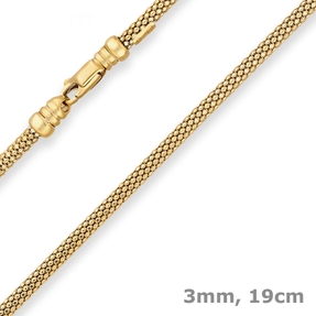 3mm Armband Himbeerkette Goldarmband Armschmuck aus 585 Gold Gelbgold 19cm 3mm Armband Himbeerkette Goldarmband Armschmuck aus 585 Gold Gelbgold 19cm