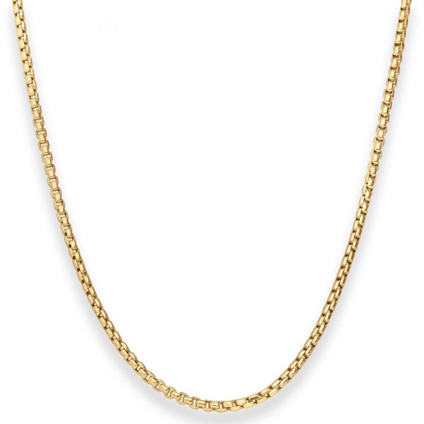 2.4mm Veneziakette aus 585 Gelbgold 45cm