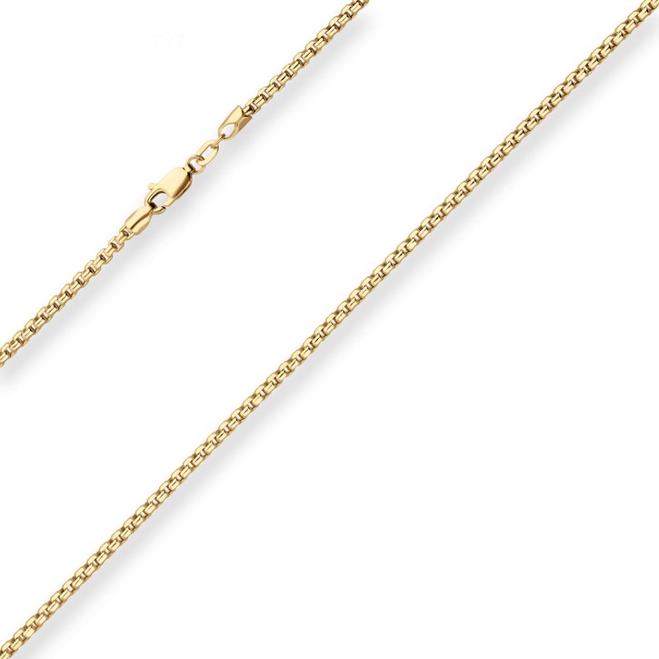 2.4mm Veneziakette aus 585 Gelbgold 50cm