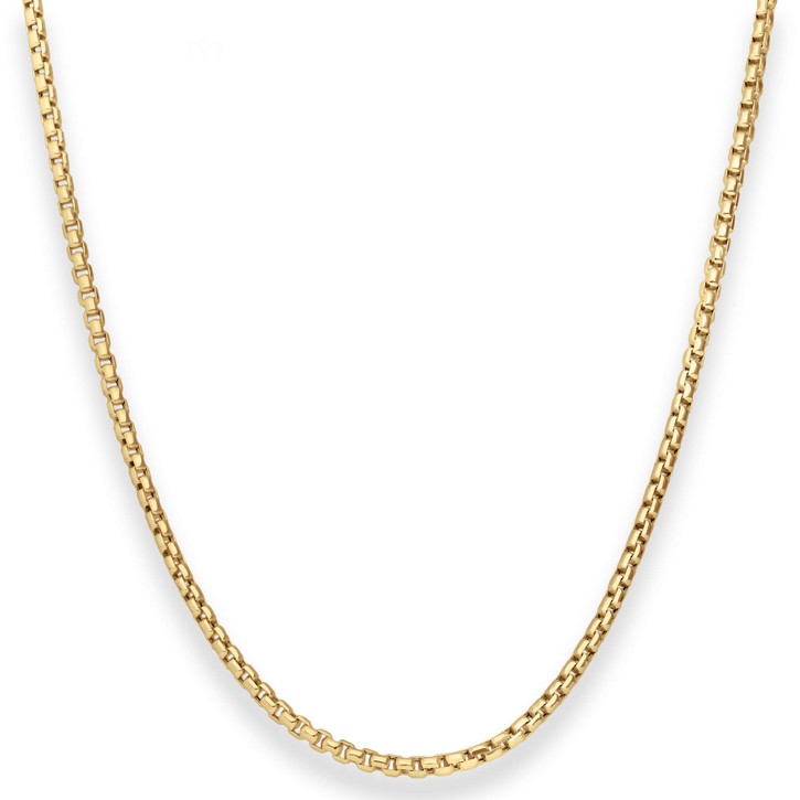 2.4mm Veneziakette aus 585 Gelbgold 50cm