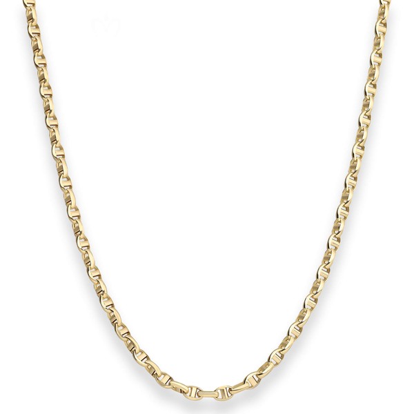 3.5mm Ankerkette-Steg aus 585 Gelbgold 45cm