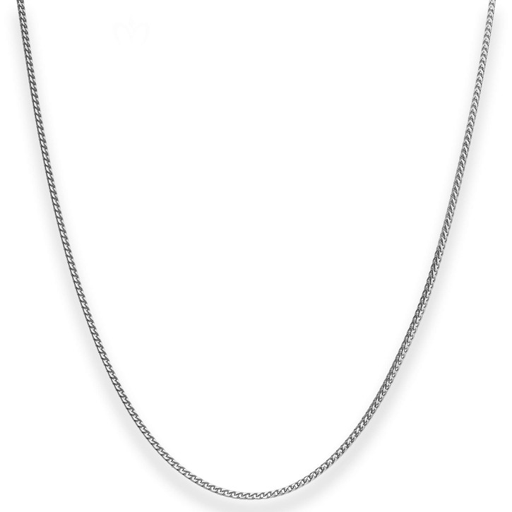 1.3mm Bingokette aus 585 Weißgold 50cm