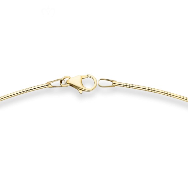 1.2mm Halsreif Tondakette Omegareif aus 333 Gelbgold 45cm
