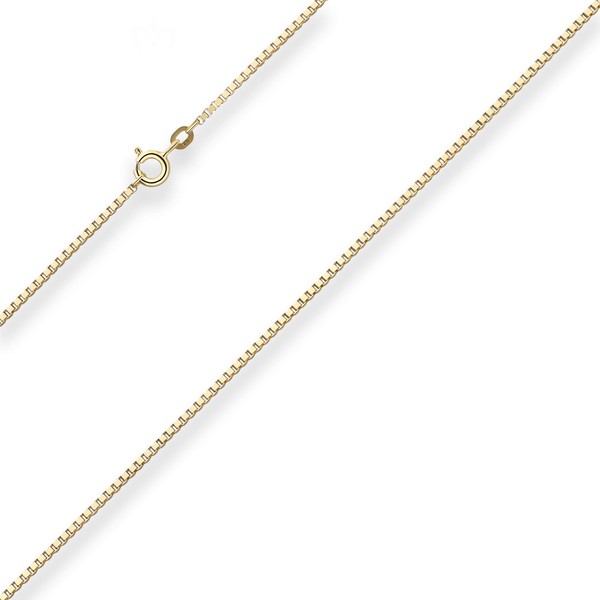 1.4mm Veneziakette aus 333 Gelbgold 40cm