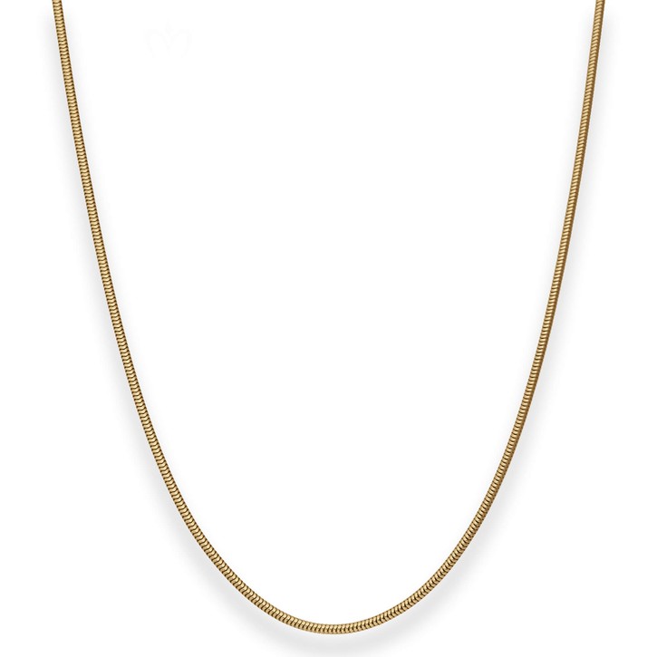 1.6mm Schlangenkette aus 333 Gelbgold 42cm