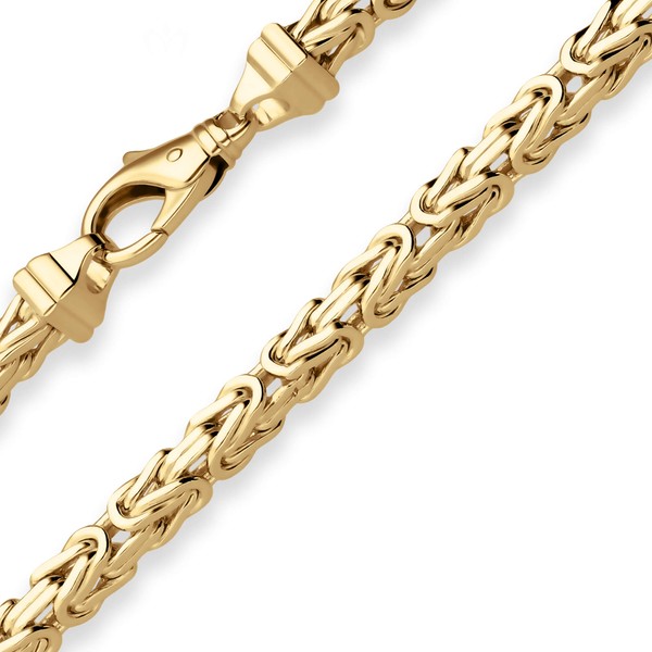 5.1mm Armband Königskette aus 585 Gelbgold 21cm