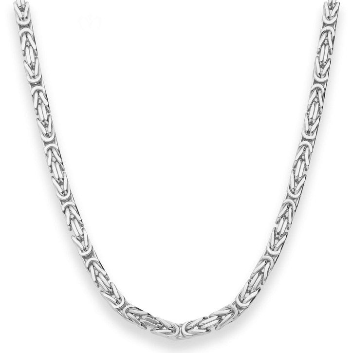 5.1mm Königskette aus 925 Silber 55cm