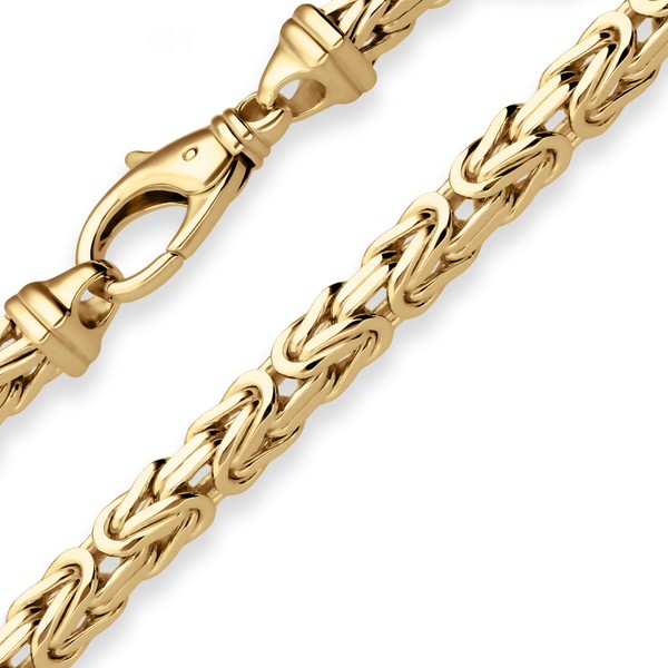 5.6mm Königskette aus 585 Gelbgold 55cm