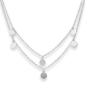 1,9mm Rund-Ankerkette Kette Collier Halskette aus 925 Silber rhodiniert 42cm