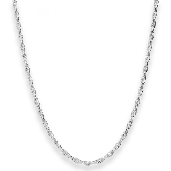 3mm Doppelankerkette aus 925 Silber 45cm