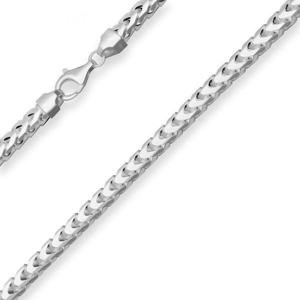 5.6mm Fuchsschwanzkette aus 925 Silber 60cm
