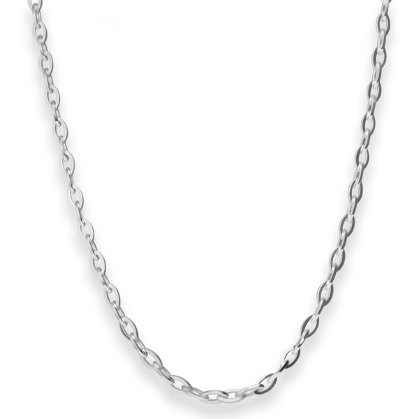 3.8mm Ankerkette weit aus 925 Silber 60cm