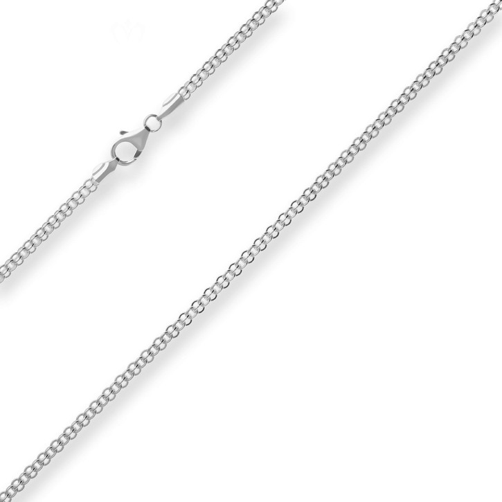 2.8mm Ankerkette flach aus 925 Silber 50cm