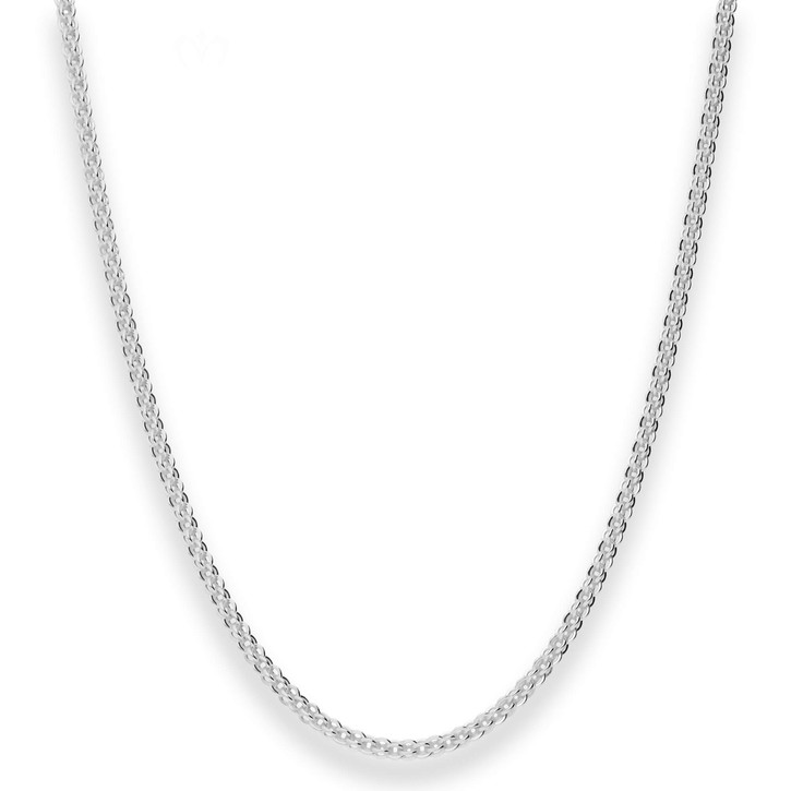 2.8mm Ankerkette flach aus 925 Silber 50cm