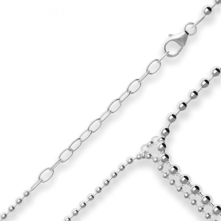 3mm Fantasiekette aus 925 Silber 40cm