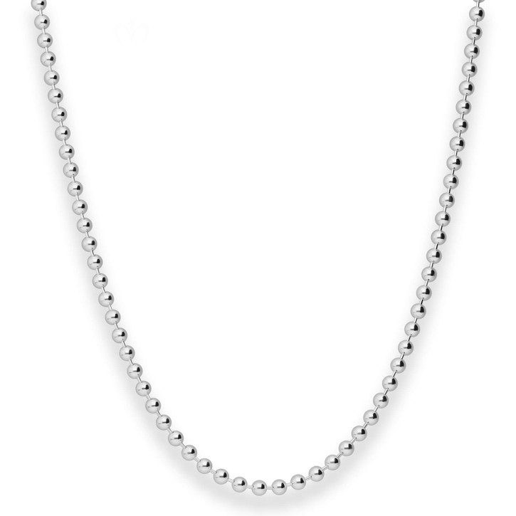 3mm Kugelkette aus 925 Silber 70cm